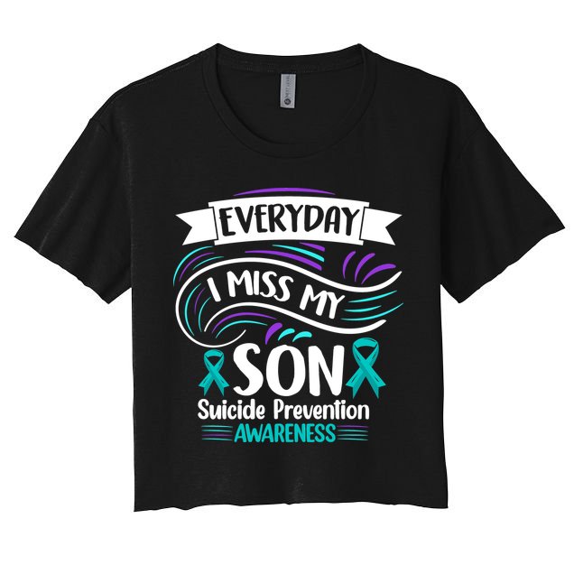 Everyday I Miss My Son Suicide Prevention Crop Top