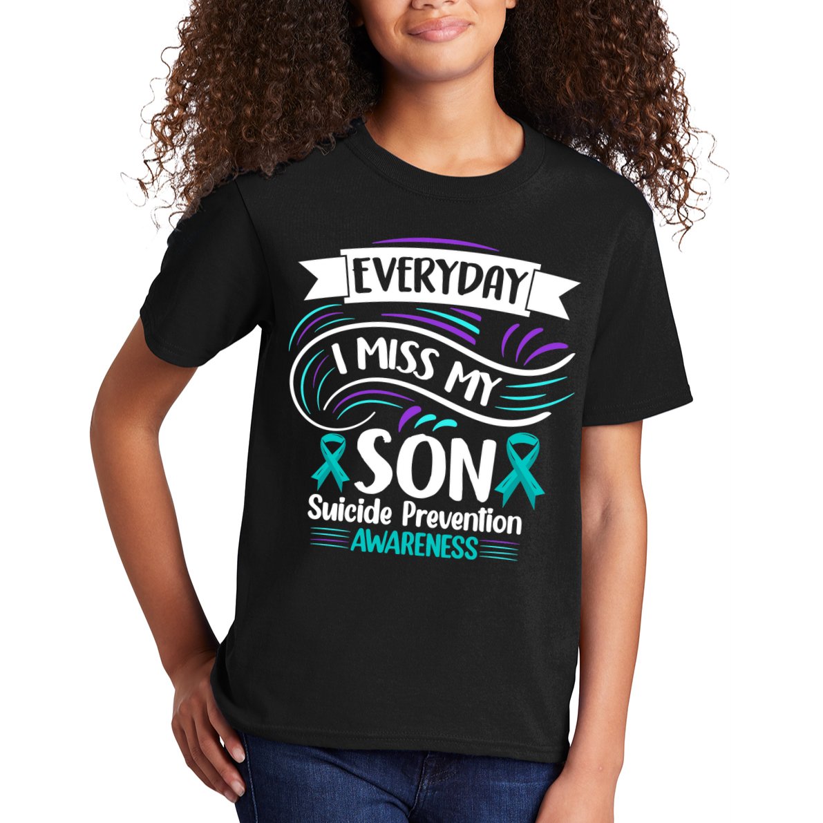Everyday I Miss My Son Suicide Prevention Kids T-Shirt
