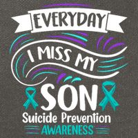 Everyday I Miss My Son Suicide Prevention Cotton Canvas Backpack