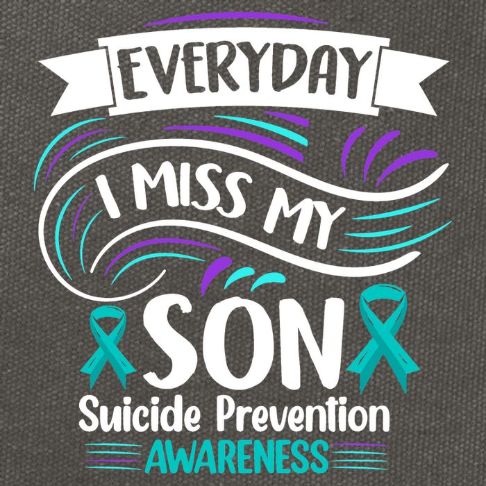 Everyday I Miss My Son Suicide Prevention Cotton Canvas Backpack
