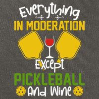 Everything In Moderation Except Pickleball And Wine Cotton Canvas Backpack