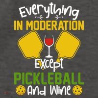 Everything In Moderation Except Pickleball And Wine Vector Backpack