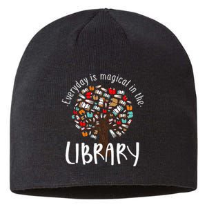 Everyday Is Magical In the Library Book Lover Top Librarian Sustainable Beanie