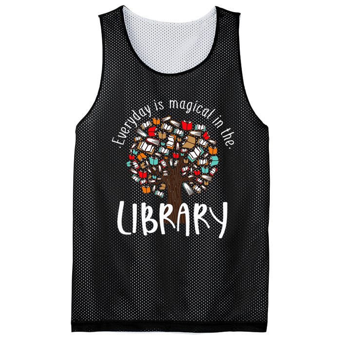 Everyday Is Magical In the Library Book Lover Top Librarian Mesh Reversible Basketball Jersey Tank