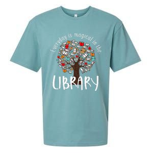 Everyday Is Magical In the Library Book Lover Top Librarian Sueded Cloud Jersey T-Shirt