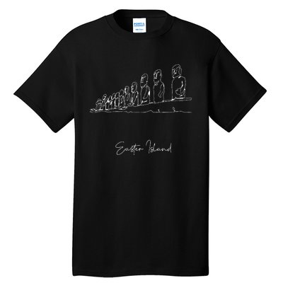 Easter Island Moai Statue Monolith World Mystery Tall T-Shirt