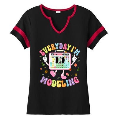 Everyday IM Modeling Groovy Speech Language Pathologist Ladies Halftime Notch Neck Tee