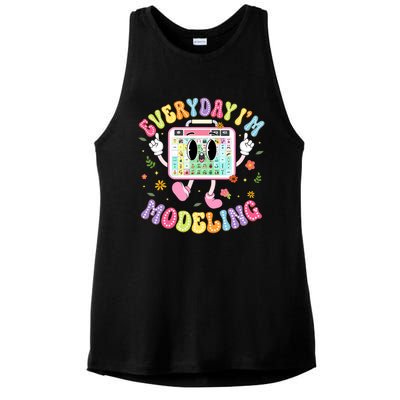 Everyday IM Modeling Groovy Speech Language Pathologist Ladies PosiCharge Tri-Blend Wicking Tank