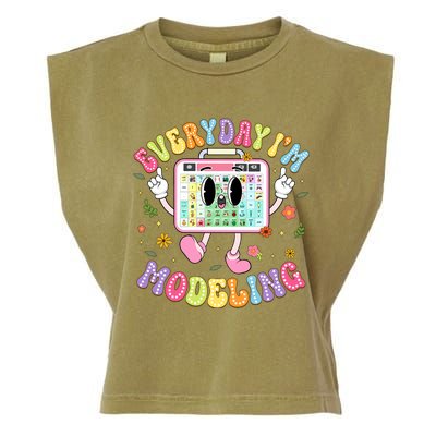 Everyday IM Modeling Groovy Speech Language Pathologist Garment-Dyed Women's Muscle Tee