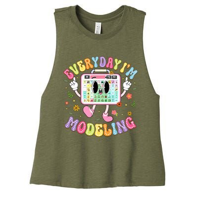 Everyday IM Modeling Groovy Speech Language Pathologist Women's Racerback Cropped Tank