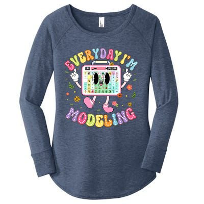 Everyday IM Modeling Groovy Speech Language Pathologist Women's Perfect Tri Tunic Long Sleeve Shirt