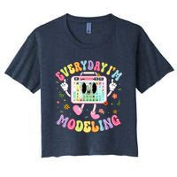 Everyday IM Modeling Groovy Speech Language Pathologist Women's Crop Top Tee