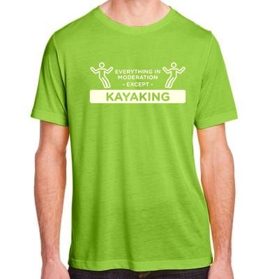 Everything In Moderation Except Kayaking Kayak Cool Gift Adult ChromaSoft Performance T-Shirt