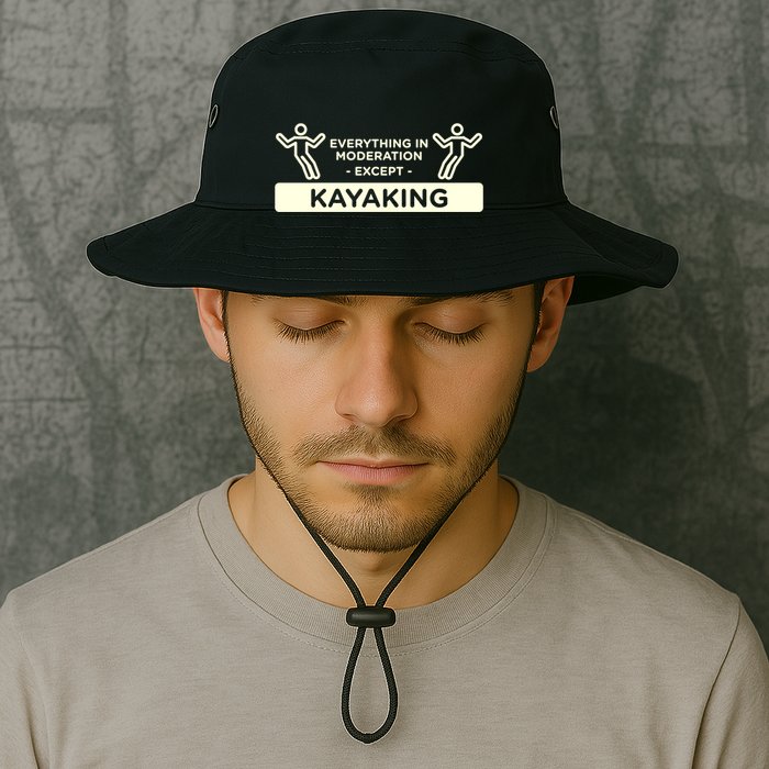 Everything In Moderation Except Kayaking Kayak Cool Gift Bucket Hat