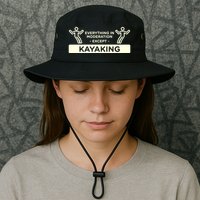 Everything In Moderation Except Kayaking Kayak Cool Gift Bucket Hat