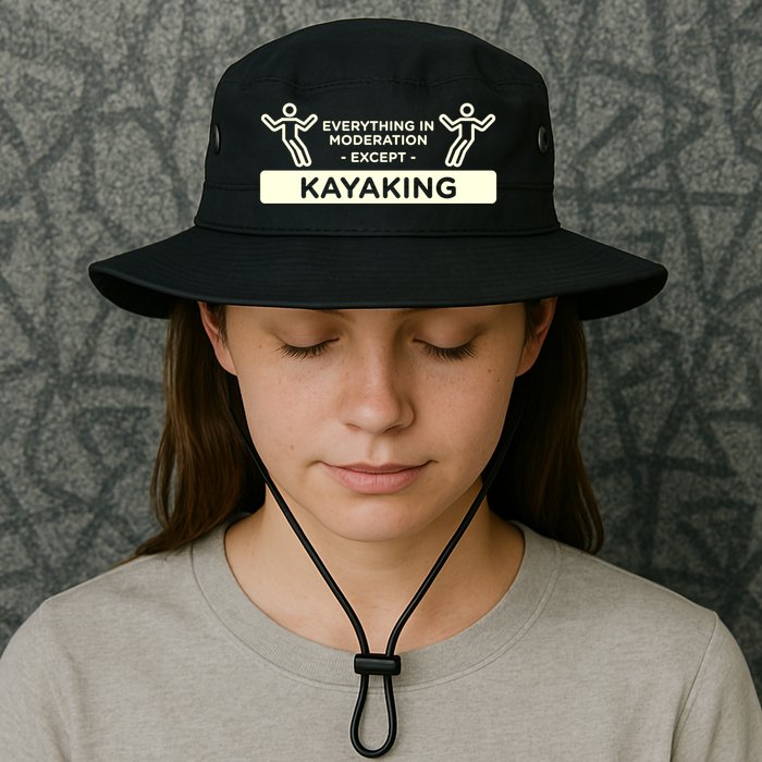 Everything In Moderation Except Kayaking Kayak Cool Gift Bucket Hat