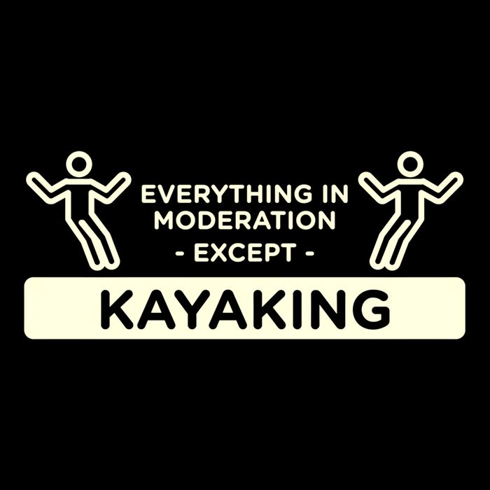 Everything In Moderation Except Kayaking Kayak Cool Gift 16 in Basic Backpack