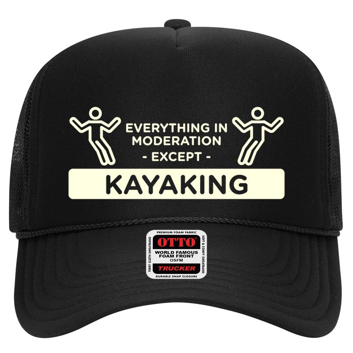 Everything In Moderation Except Kayaking Kayak Cool Gift Hat