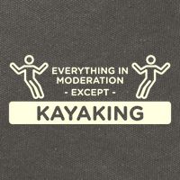Everything In Moderation Except Kayaking Kayak Cool Gift Cotton Canvas Backpack
