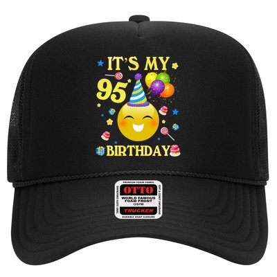 Emoji It'S My 95th Birthday 95 Years Old 95th Trucker Hat
