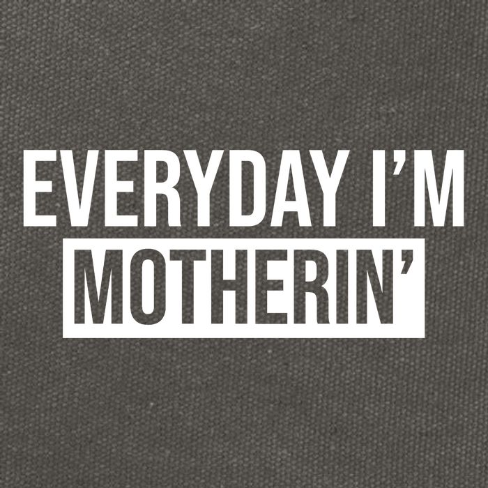 Everyday Im Motherin Cotton Canvas Backpack