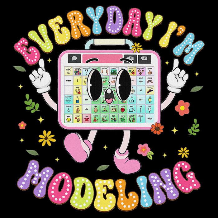 Everyday I'm Modeling Groovy Speech Language Pathologist Button