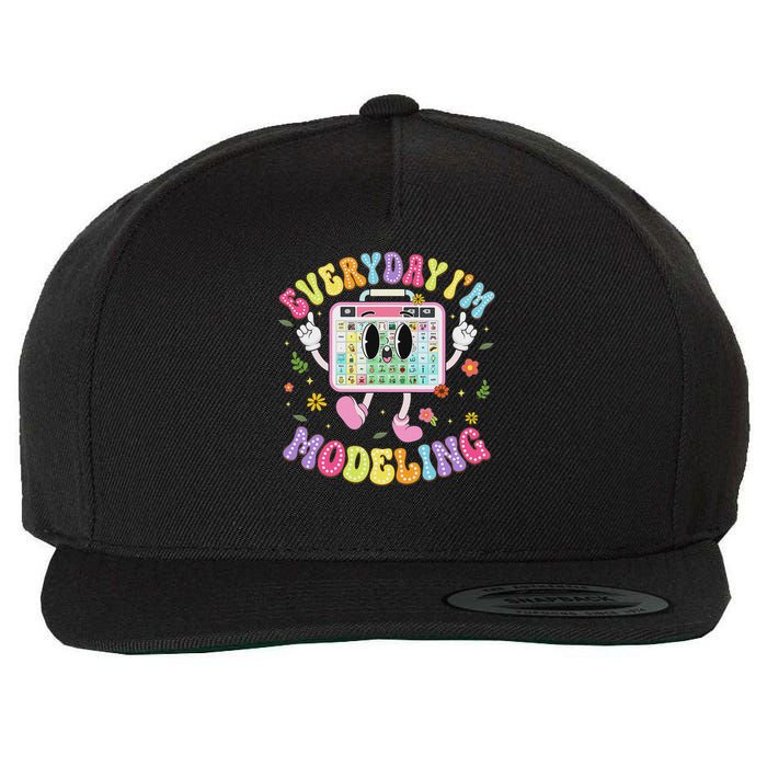 Everyday I'm Modeling Groovy Speech Language Pathologist Wool Snapback Cap