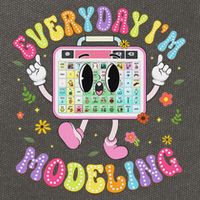 Everyday I'm Modeling Groovy Speech Language Pathologist Cotton Canvas Backpack