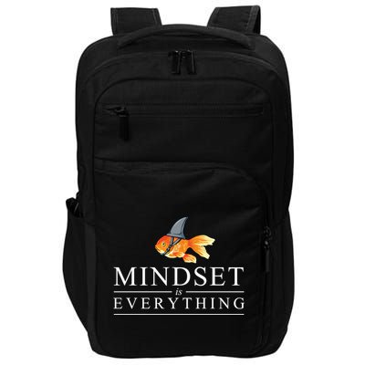 Everything Is Mindset Shark Fin Goldfish Vintage Impact Tech Backpack
