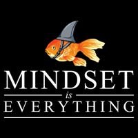 Everything Is Mindset Shark Fin Goldfish Vintage Backpack