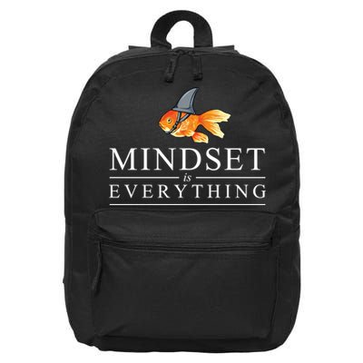 Everything Is Mindset Shark Fin Goldfish Vintage 16 in Basic Backpack