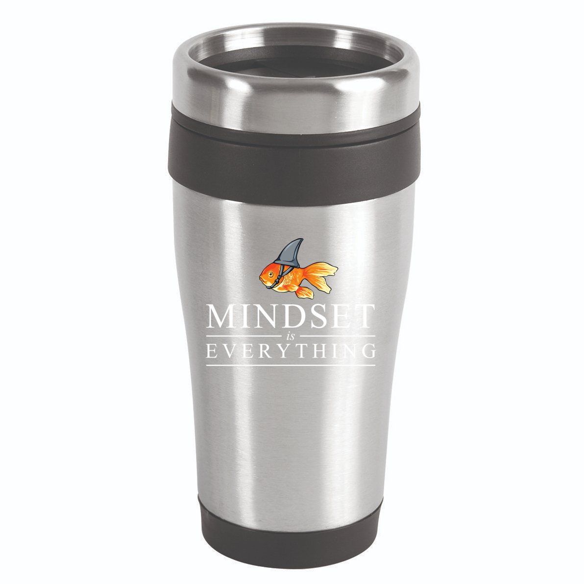 Everything Is Mindset Shark Fin Goldfish Vintage 16oz Travel Tumbler