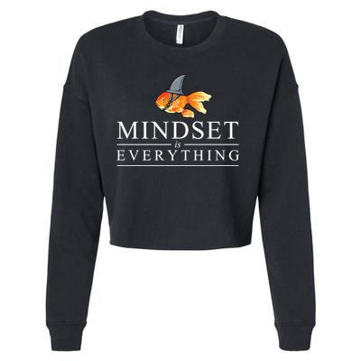 Everything Is Mindset Shark Fin Goldfish Vintage Cropped Pullover Crew