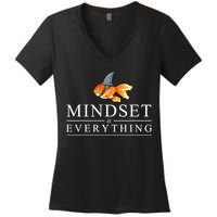 Everything Is Mindset Shark Fin Goldfish Vintage Women's V-Neck T-Shirt
