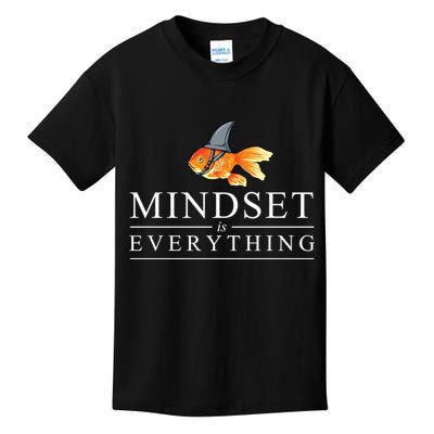 Everything Is Mindset Shark Fin Goldfish Vintage Kids T-Shirt