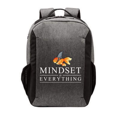 Everything Is Mindset Shark Fin Goldfish Vintage Vector Backpack