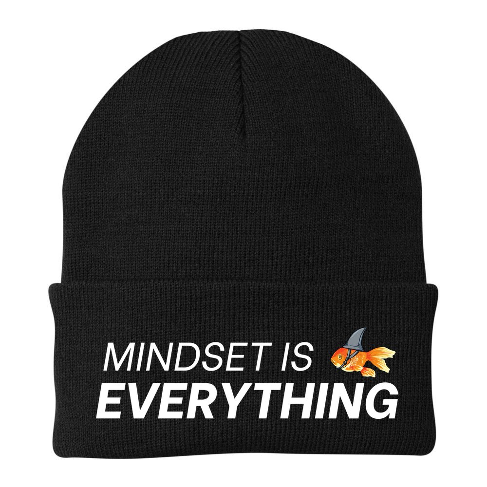 Everything Is Mindset Shark Fin Goldfish Vintage Beanie
