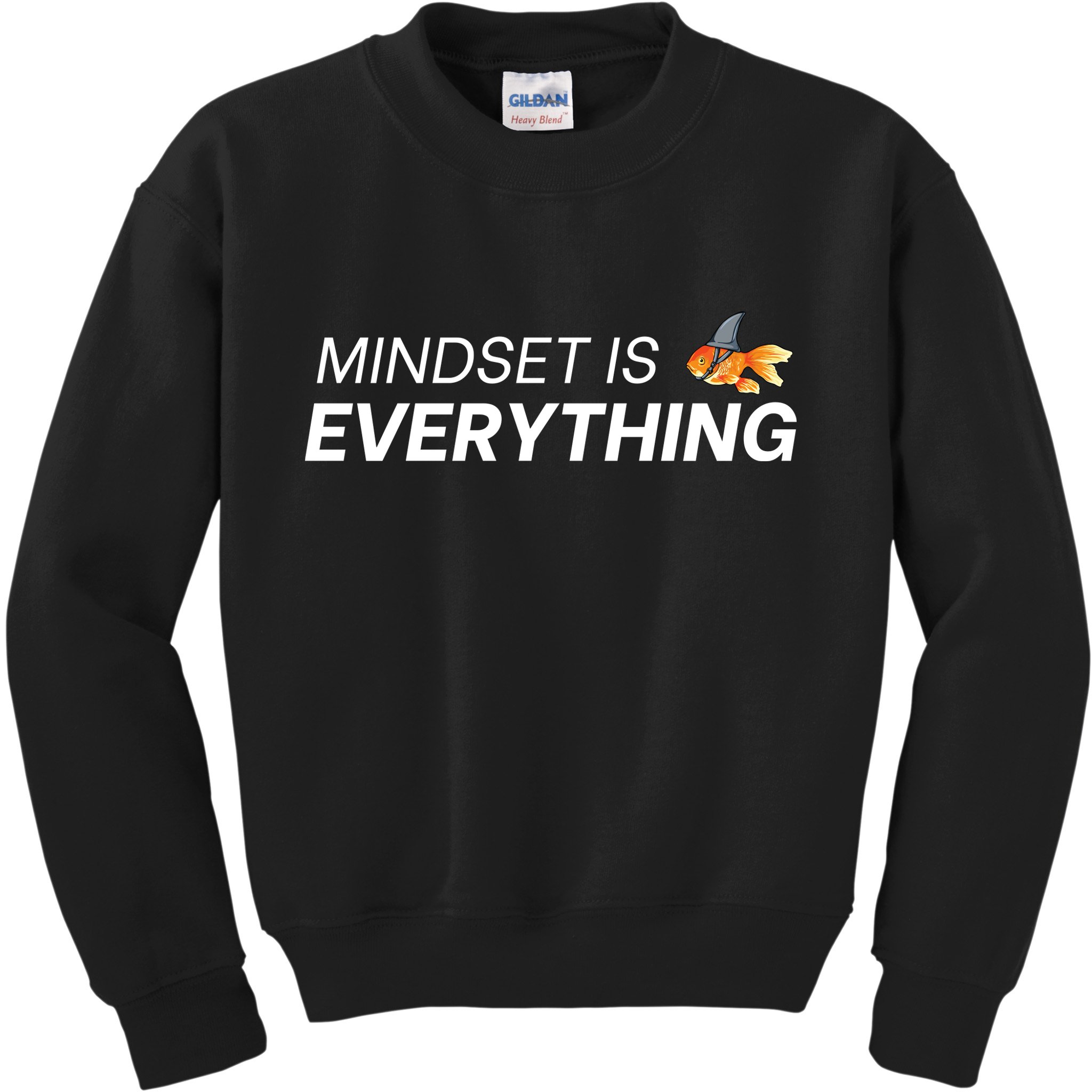 Everything Is Mindset Shark Fin Goldfish Vintage Kids Sweatshirt