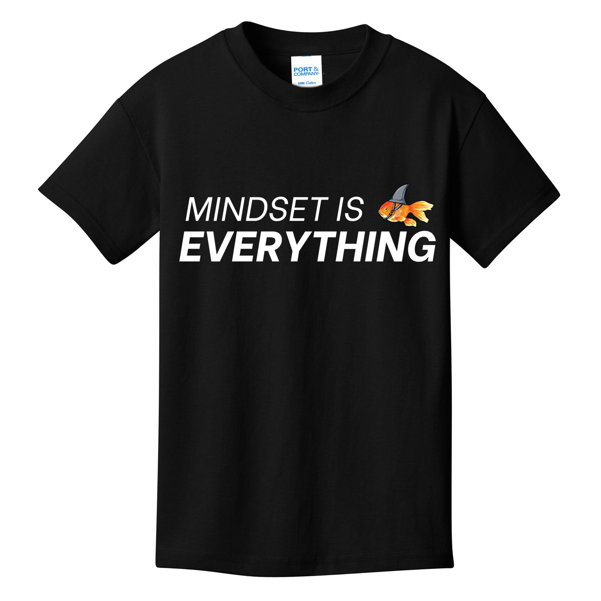 Everything Is Mindset Shark Fin Goldfish Vintage Kids T-Shirt
