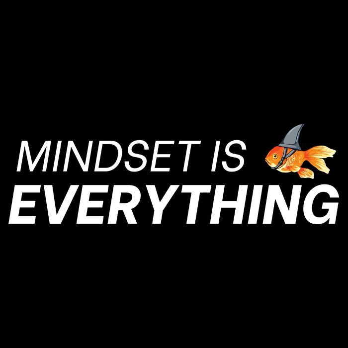 Everything Is Mindset Shark Fin Goldfish Vintage Kids T-Shirt