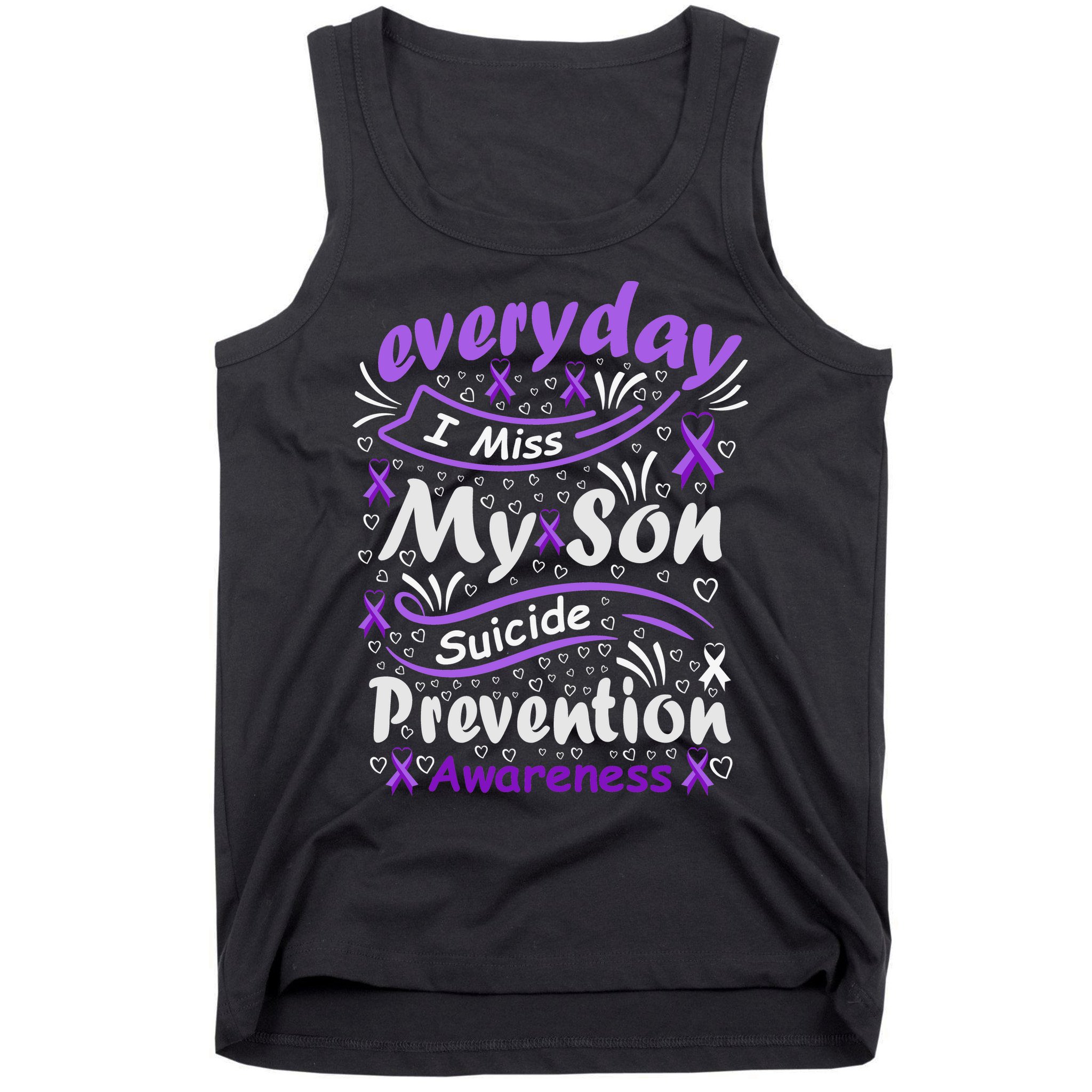 Everyday I Miss My Son Suicide Prevention Awarenesss Tank Top