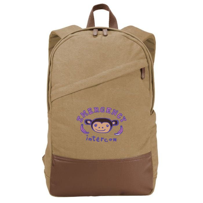 Emergency Intercom Monkey Cotton Canvas Backpack