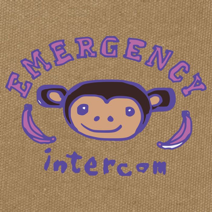 Emergency Intercom Monkey Cotton Canvas Backpack
