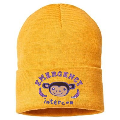 Emergency Intercom Monkey Sustainable Knit Beanie