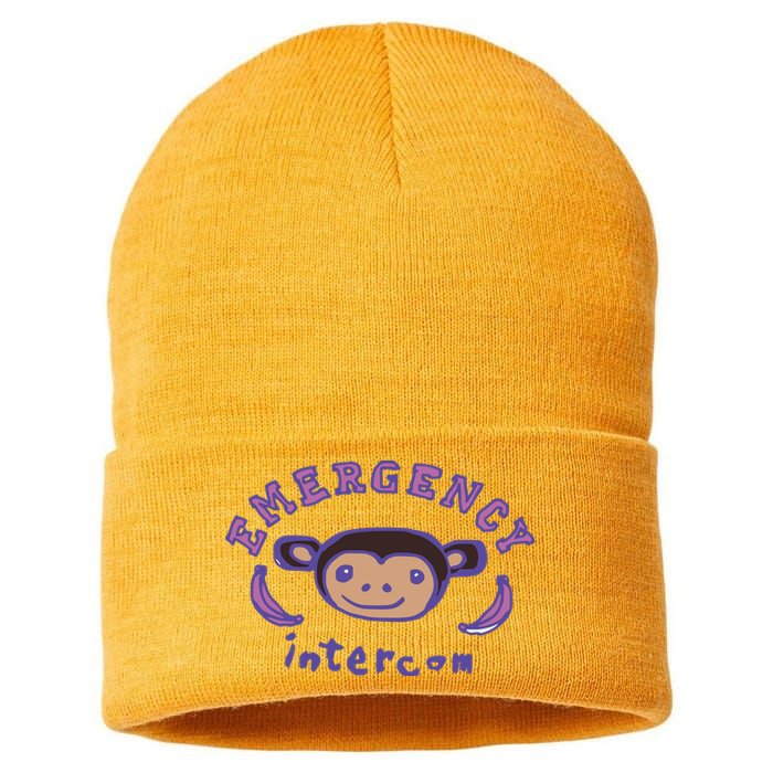 Emergency Intercom Monkey Sustainable Knit Beanie