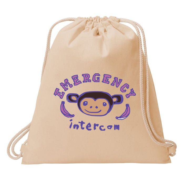 Emergency Intercom Monkey Drawstring Bag