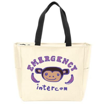Emergency Intercom Monkey Zip Tote Bag