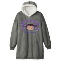 Emergency Intercom Monkey Hooded Wearable Blanket