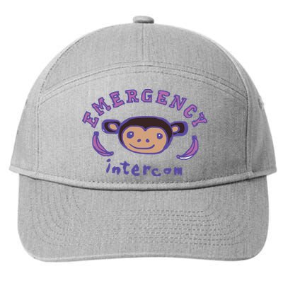 Emergency Intercom Monkey 7-Panel Snapback Hat