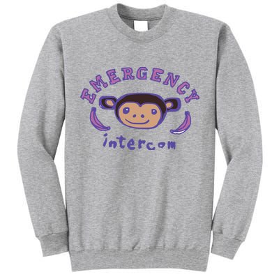 Emergency Intercom Monkey Tall Sweatshirt